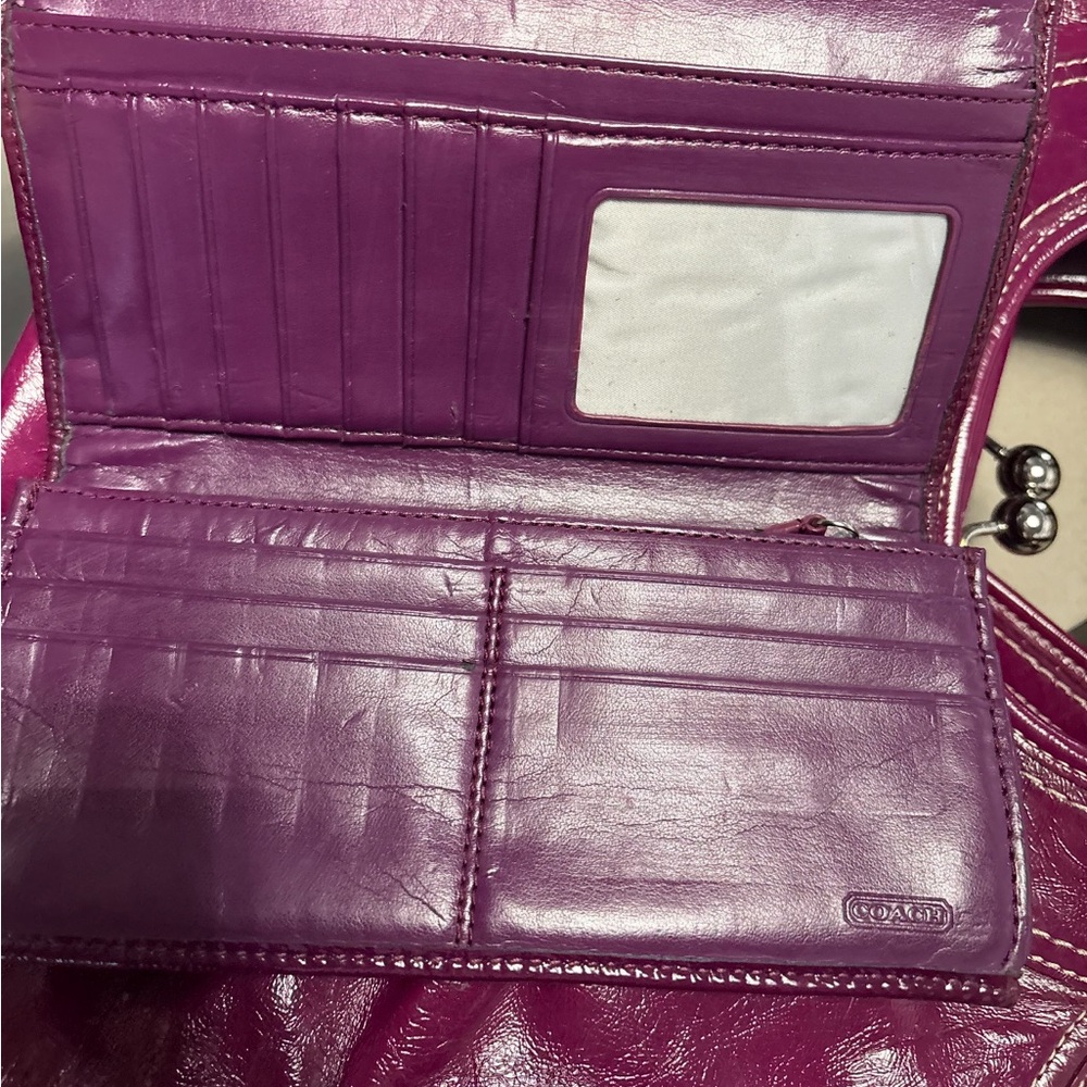 Coach bag vintage ergo Purple bag - Picture 11 of 14